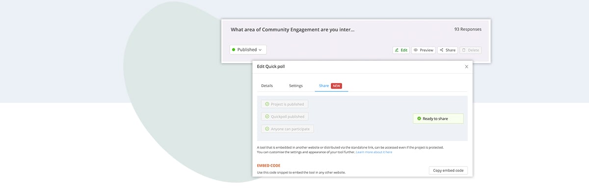 engagement embeds